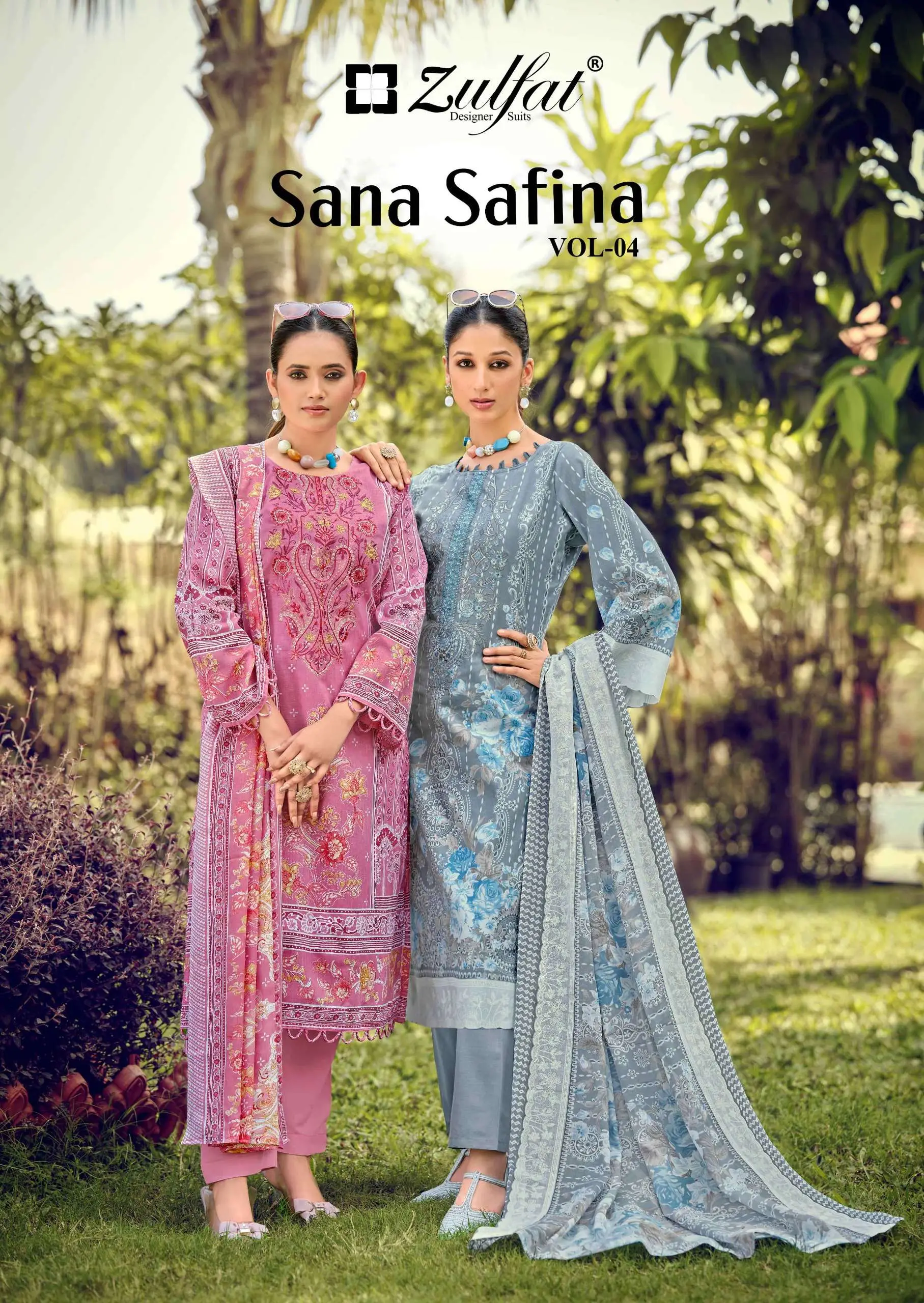Zulfat Designer Suits Sana Safina Vol 4