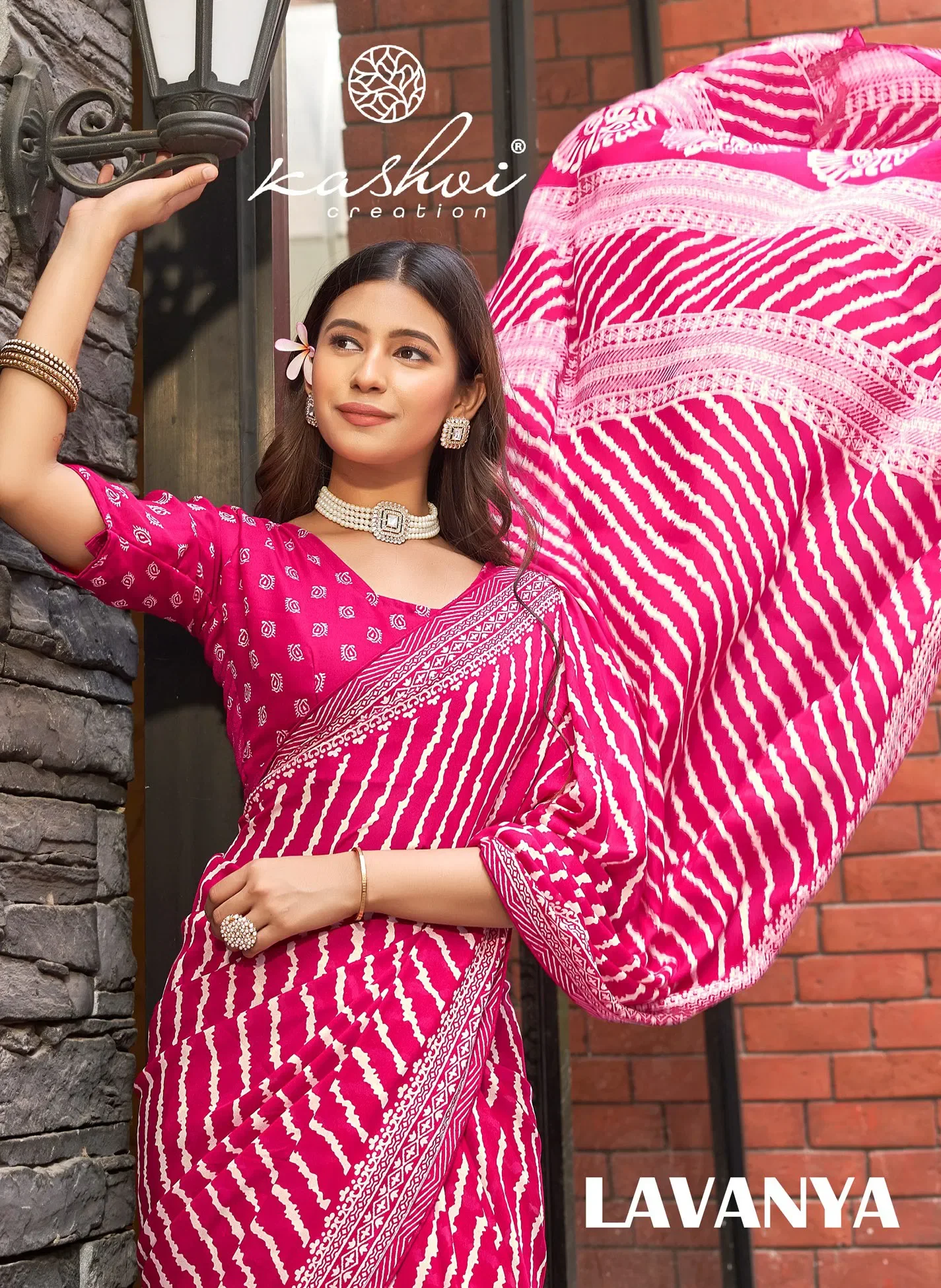Kashvi Lavanya 101 to 108 Dull Moss Digital Printed Saree Collection