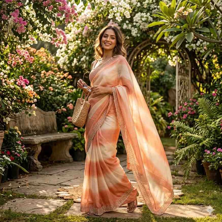 Kc 930 Space Silk Jarkan Worked Fancy Saree Collection - Image 2