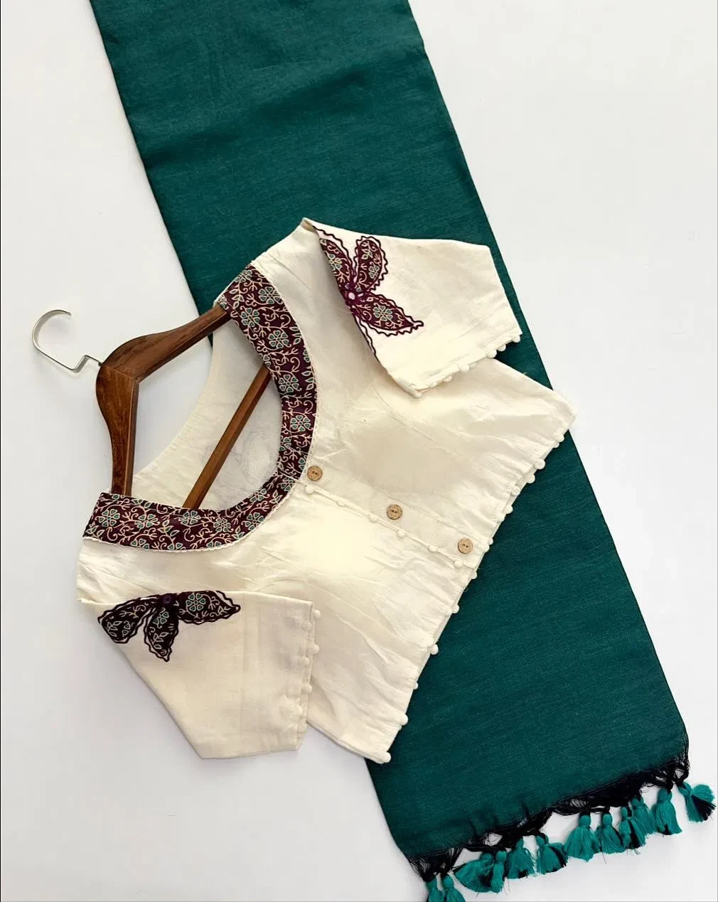 Khadi Vol 10 Hk 6 Cotton Saree with Aplic Work Blouse Collection - Image 12