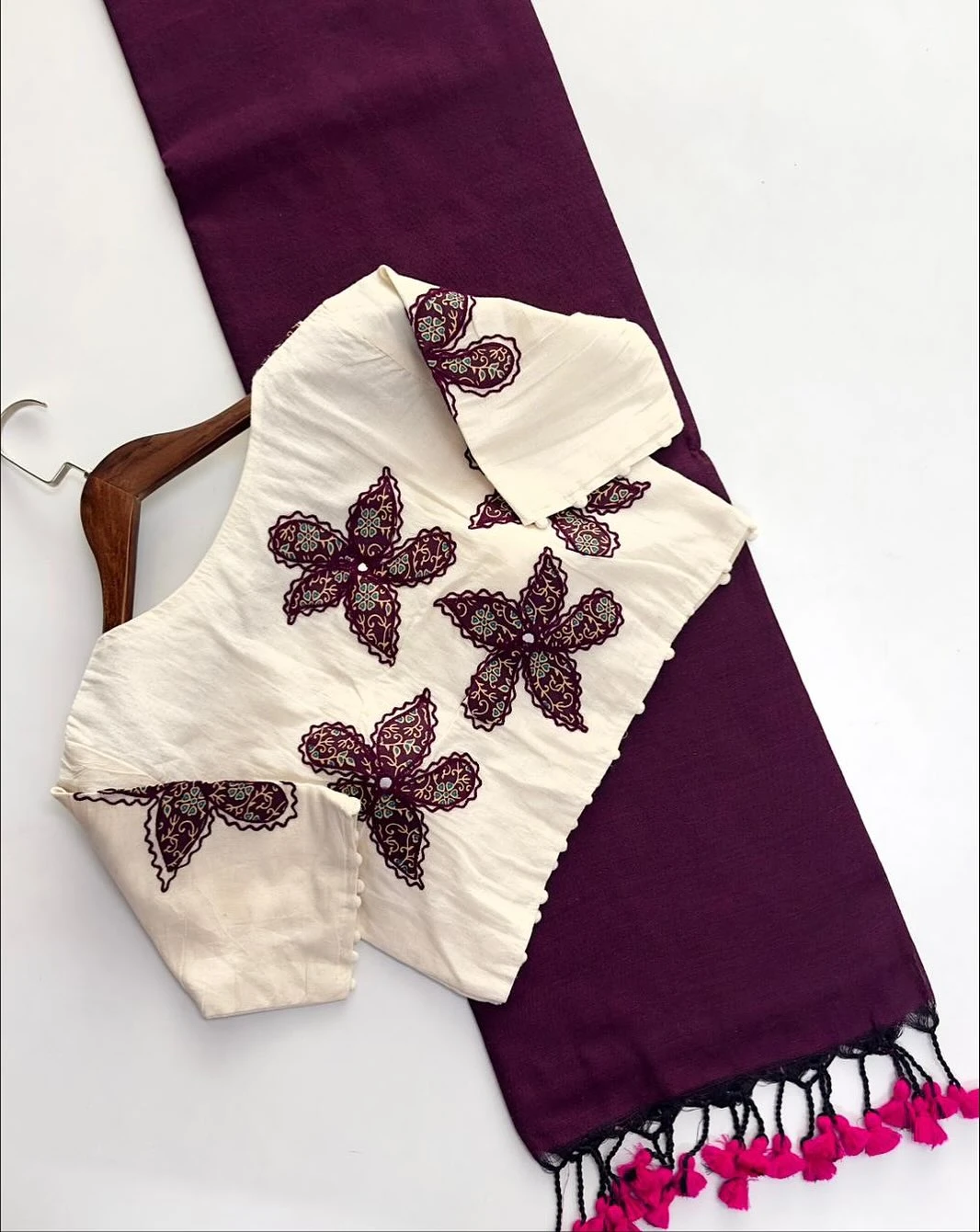 Khadi Vol 10 Hk 6 Cotton Saree with Aplic Work Blouse Collection - Image 18