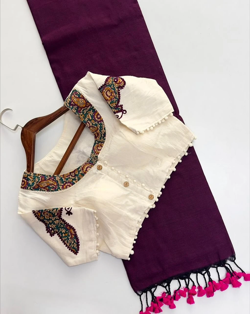 Khadi Vol 10 Hk 6 Cotton Saree with Aplic Work Blouse Collection - Image 8