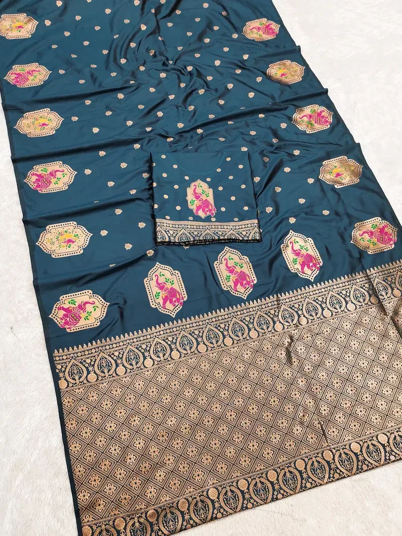 Mb 6316 Premium Banarasi Silk Zari Weaving Saree Collection