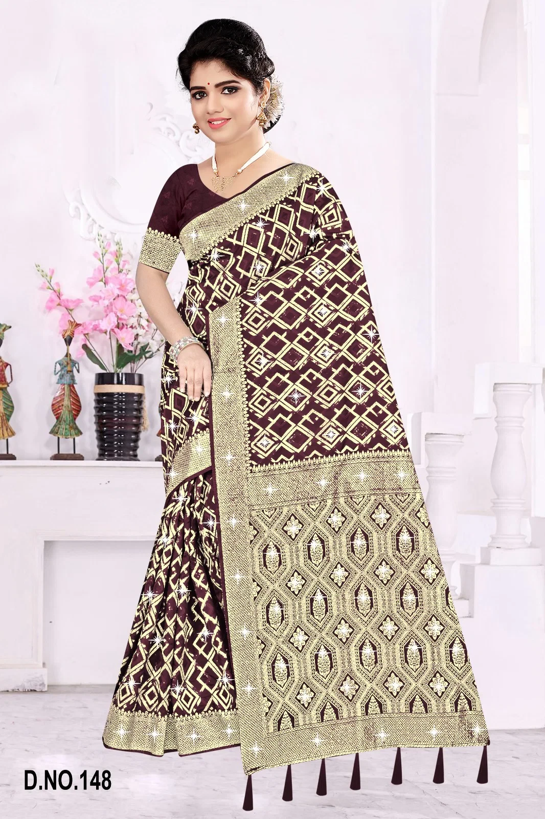 Mettalic Swaroski Vol 1 Silk Saroski Worked Saree Collection