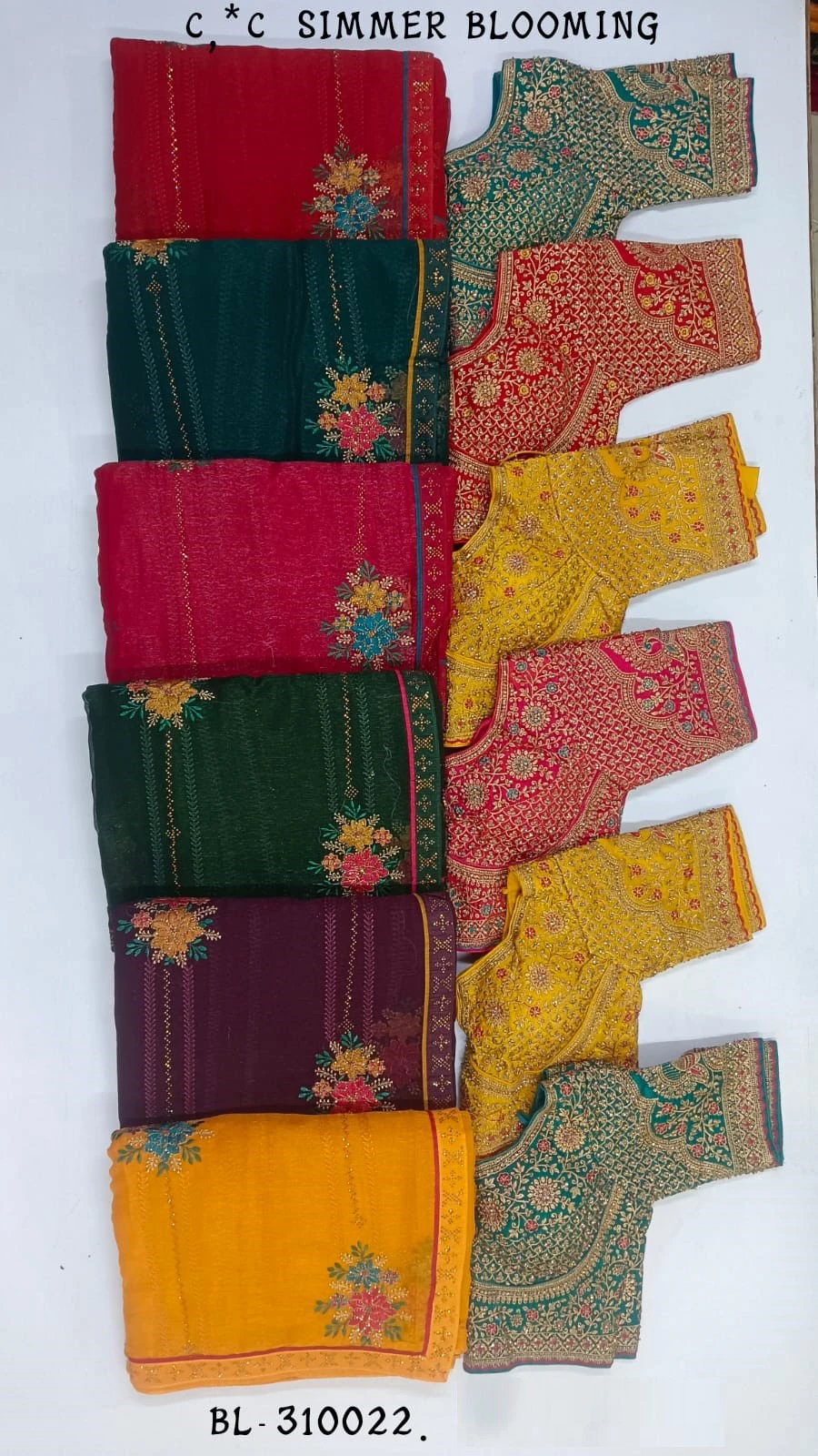 Ramrasiya Bl 310022 Simmer Blooming Swaroski Worked Saree Collection - Image 2