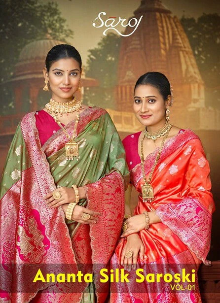Saroj Ananta Silk Saroski Vol 1 Silk Premium Saree Collection