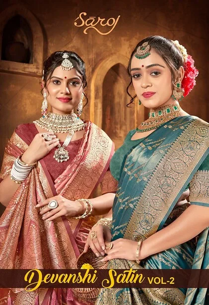 Saroj Devanshi Satin Vol 2 Satin Silk Saree Collection
