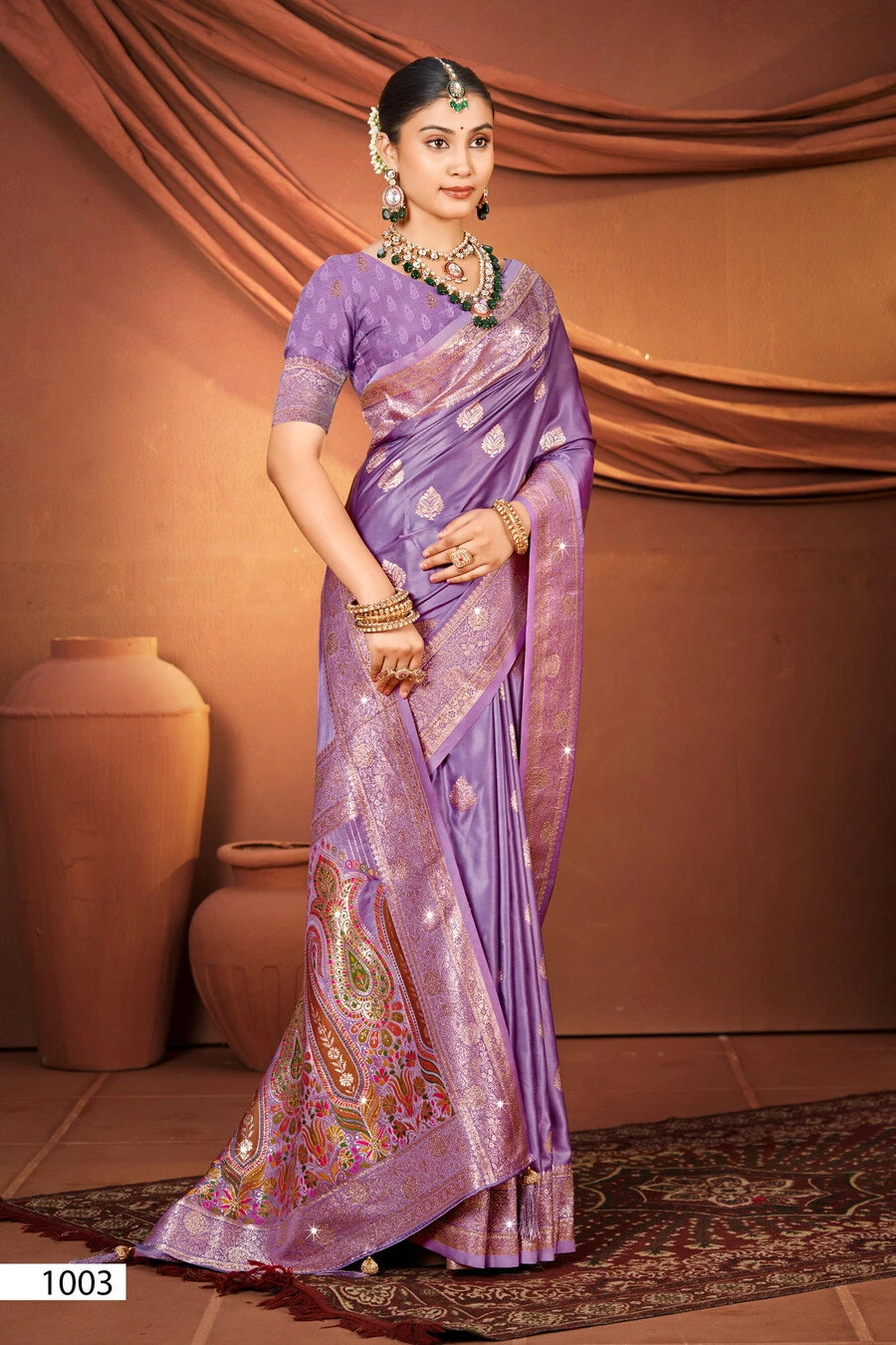 Saroj Sherbagh Satin Saroski Vol 1 Satin Silk Party Wear Saree Collection - Image 4