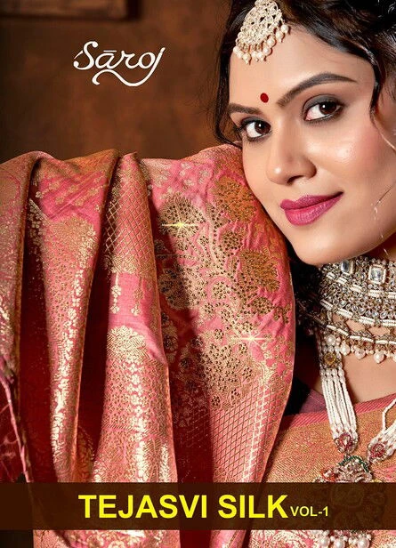 Saroj Tejasvi Silk Vol 1 Silk Wedding Wear Saree Collection