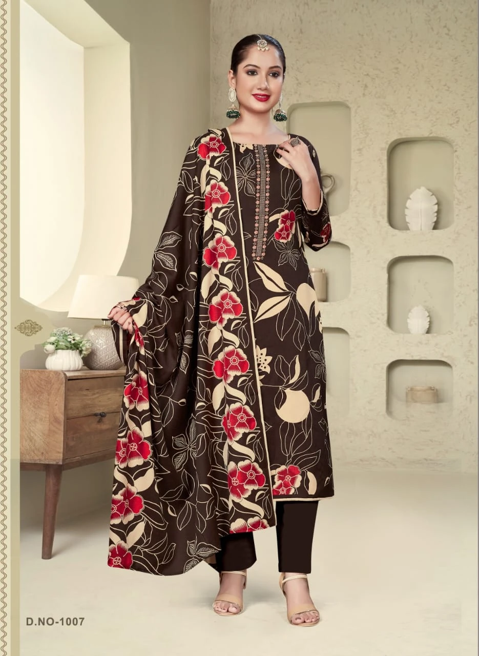 SAT Pashmina Shwal Suit Vol 15 - Image 4