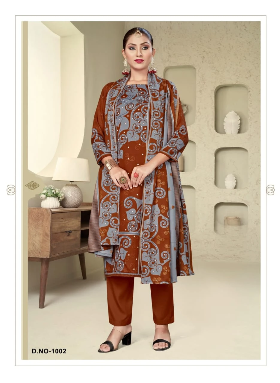 SAT Pashmina Shwal Suit Vol 15 - Image 6