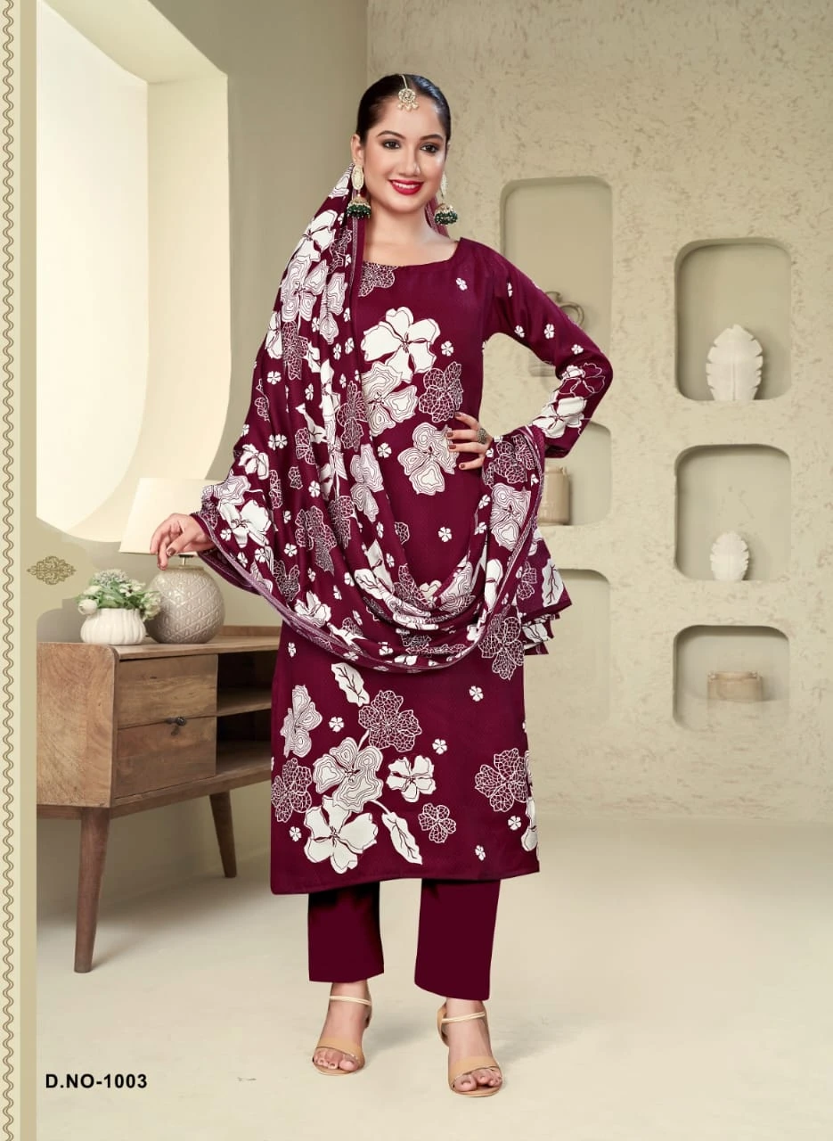 SAT Pashmina Shwal Suit Vol 15 - Image 8