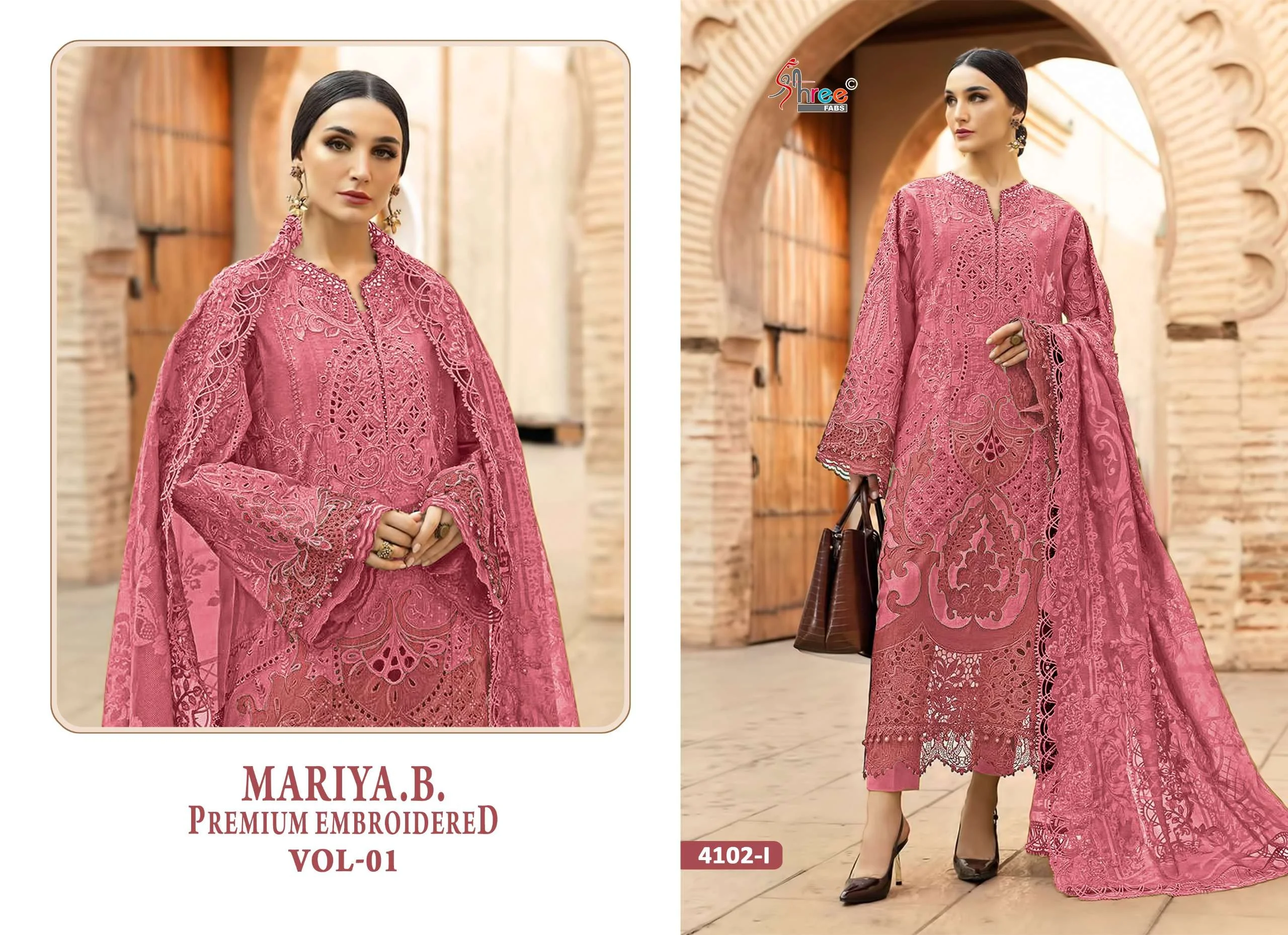 Shree Fab Mariya B Premium Embroidered Vol 1 Fghijklm