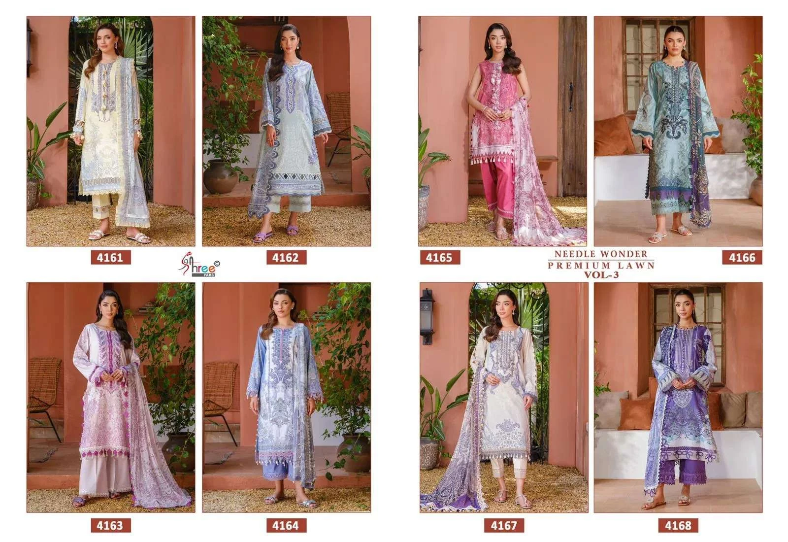 Shree Fab Needle Wonder Lawn Collection Vol 3 - Image 10