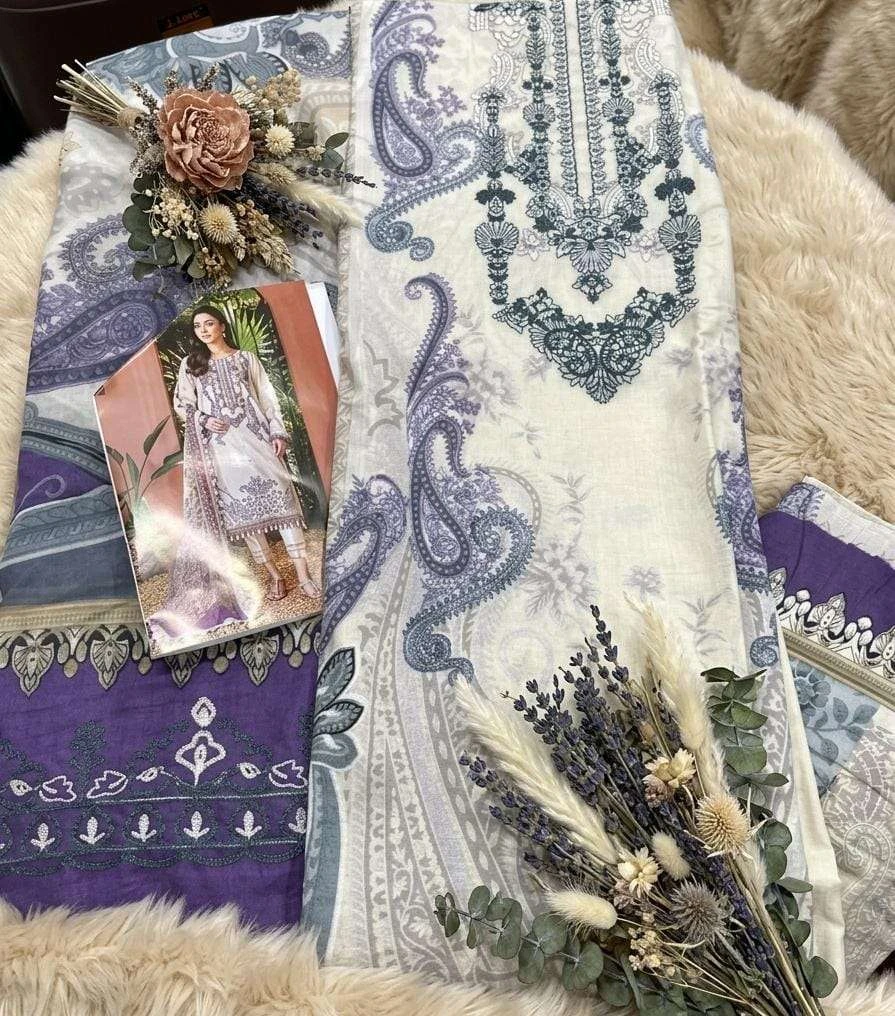 Shree Fab Needle Wonder Lawn Collection Vol 3 - Image 13