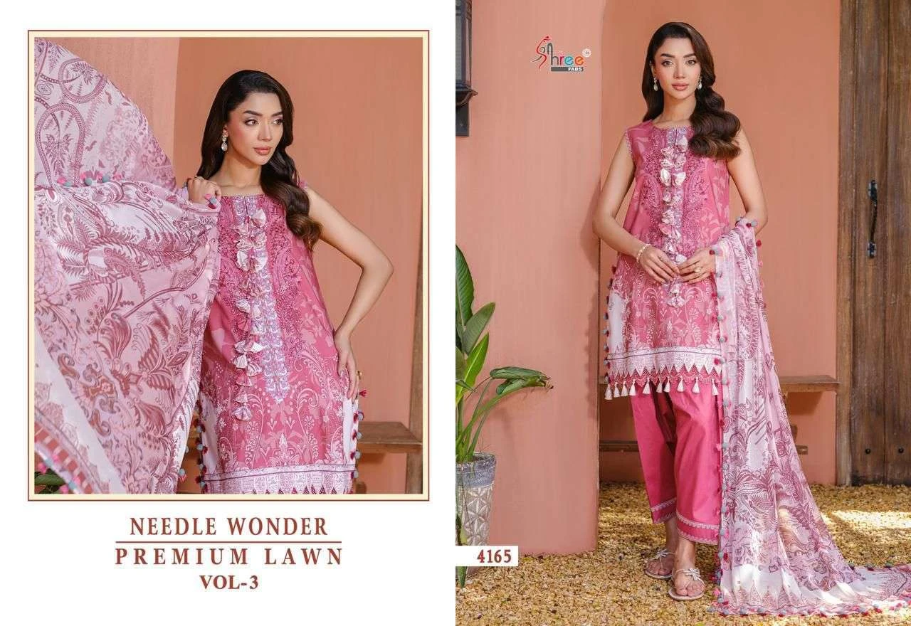 Shree Fab Needle Wonder Lawn Collection Vol 3 - Image 16