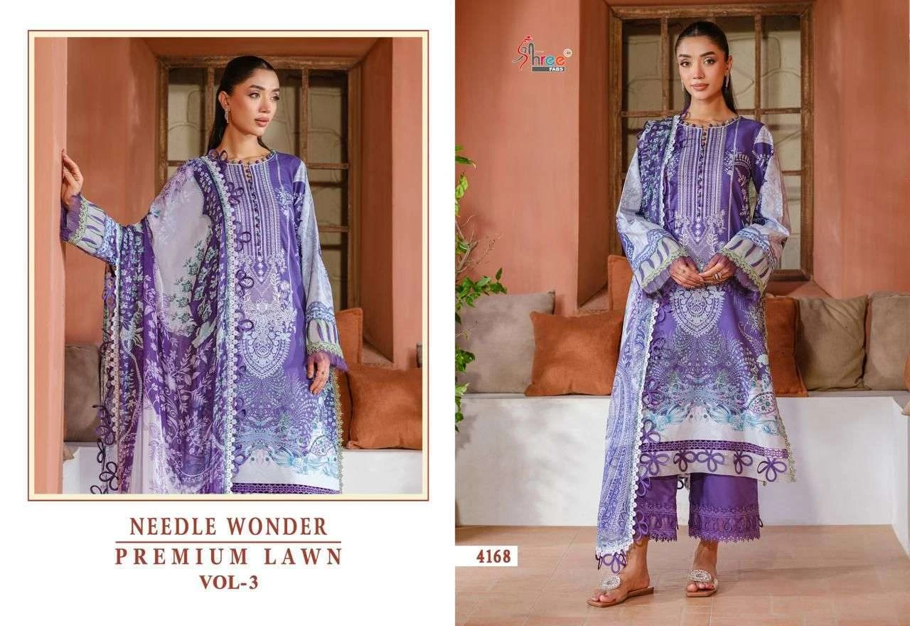 Shree Fab Needle Wonder Lawn Collection Vol 3 - Image 2