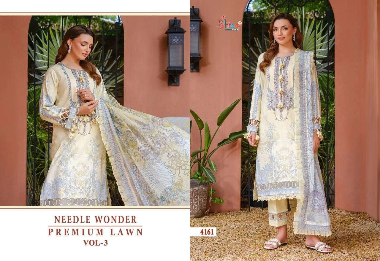 Shree Fab Needle Wonder Lawn Collection Vol 3 - Image 8