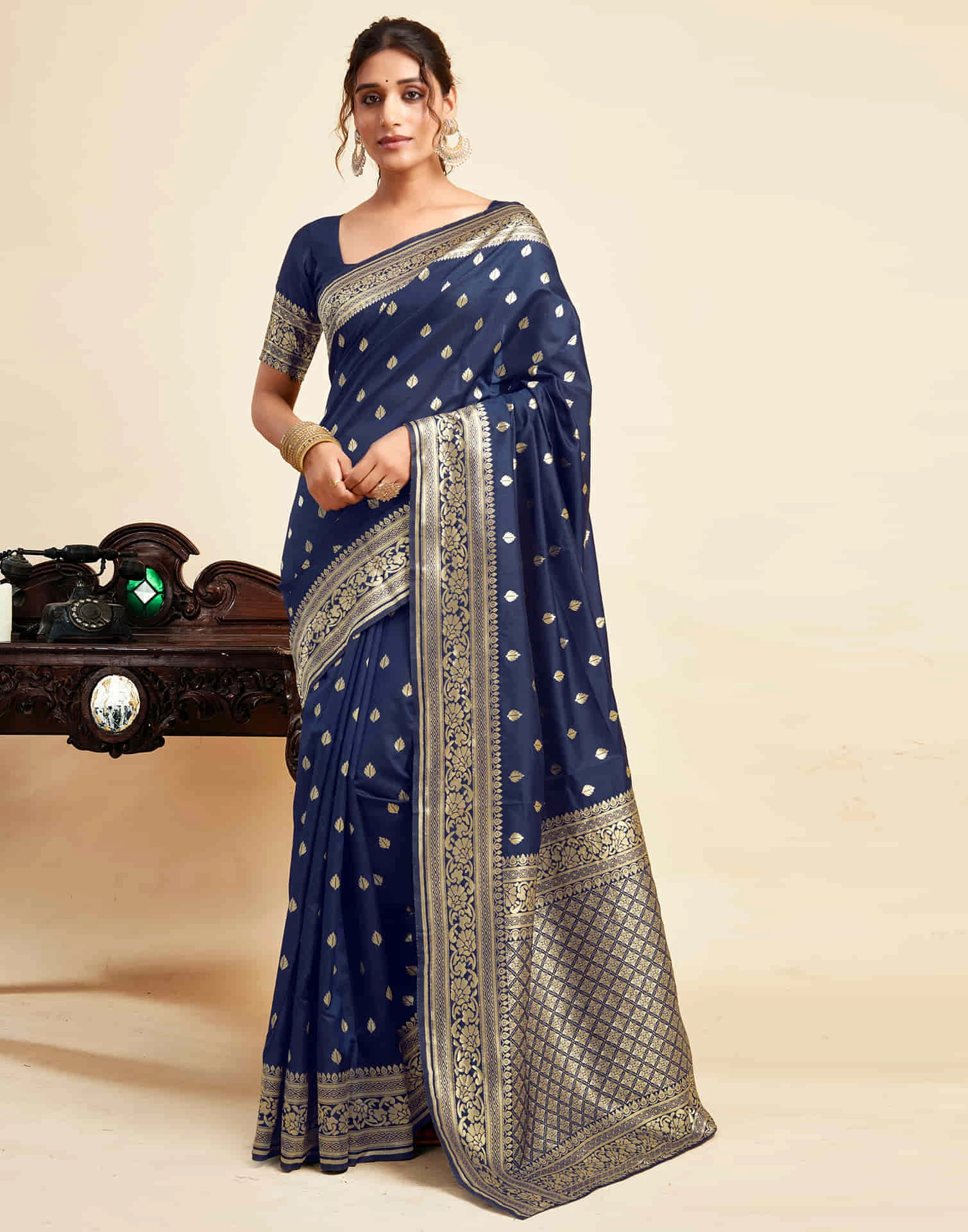 Sm Pari 160 Silk Woven Work Festival Wear Saree Collection