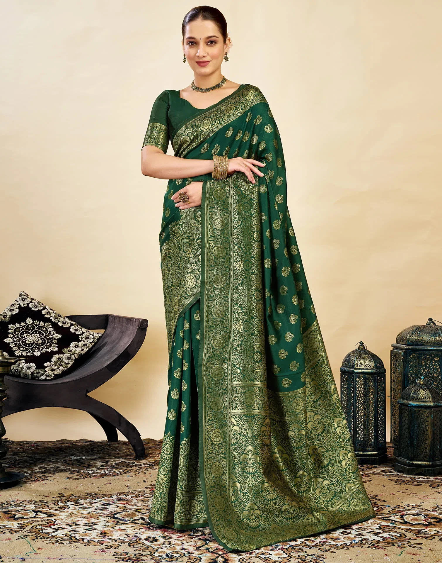 Sm Pari 216 Silk Woven Work Festival Saree Collection
