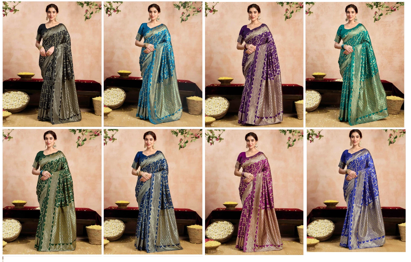 Sm Pari 229 Silk Woven Work Festival Saree Collection - Image 18