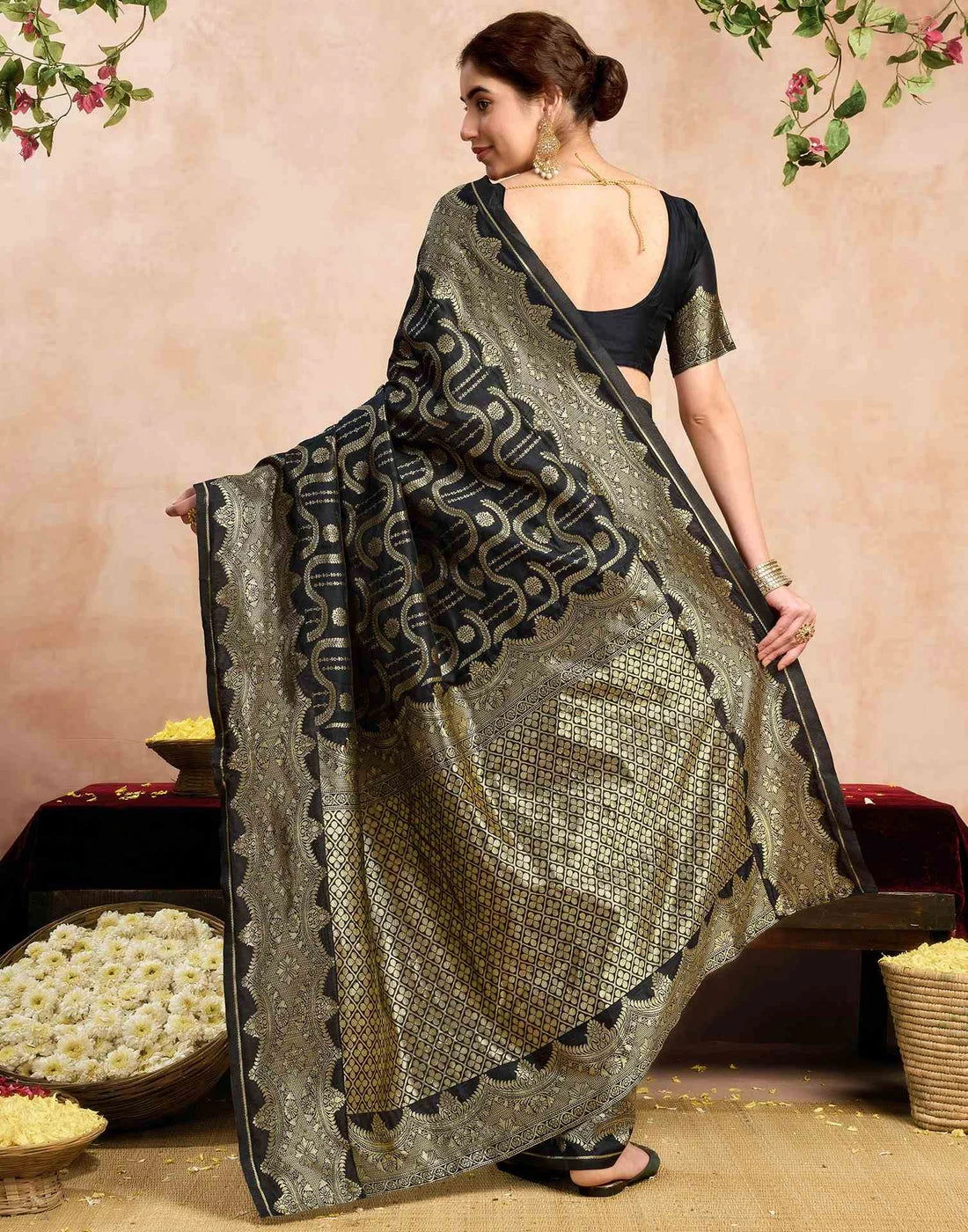 Sm Pari 229 Silk Woven Work Festival Saree Collection - Image 2
