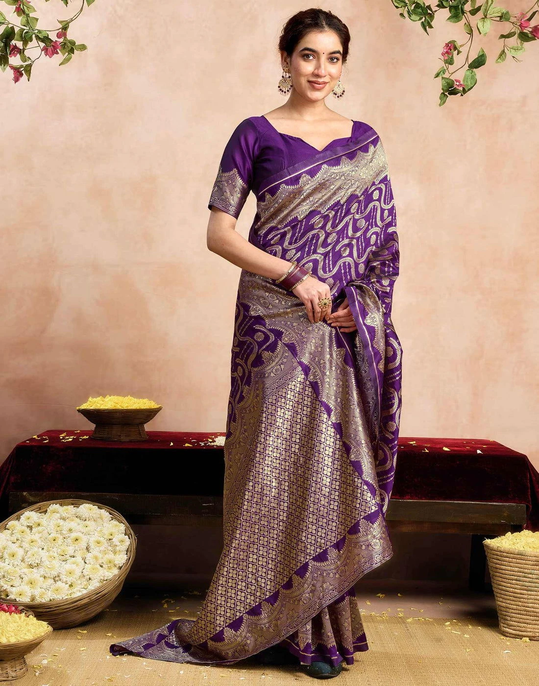 Sm Pari 229 Silk Woven Work Festival Saree Collection - Image 3