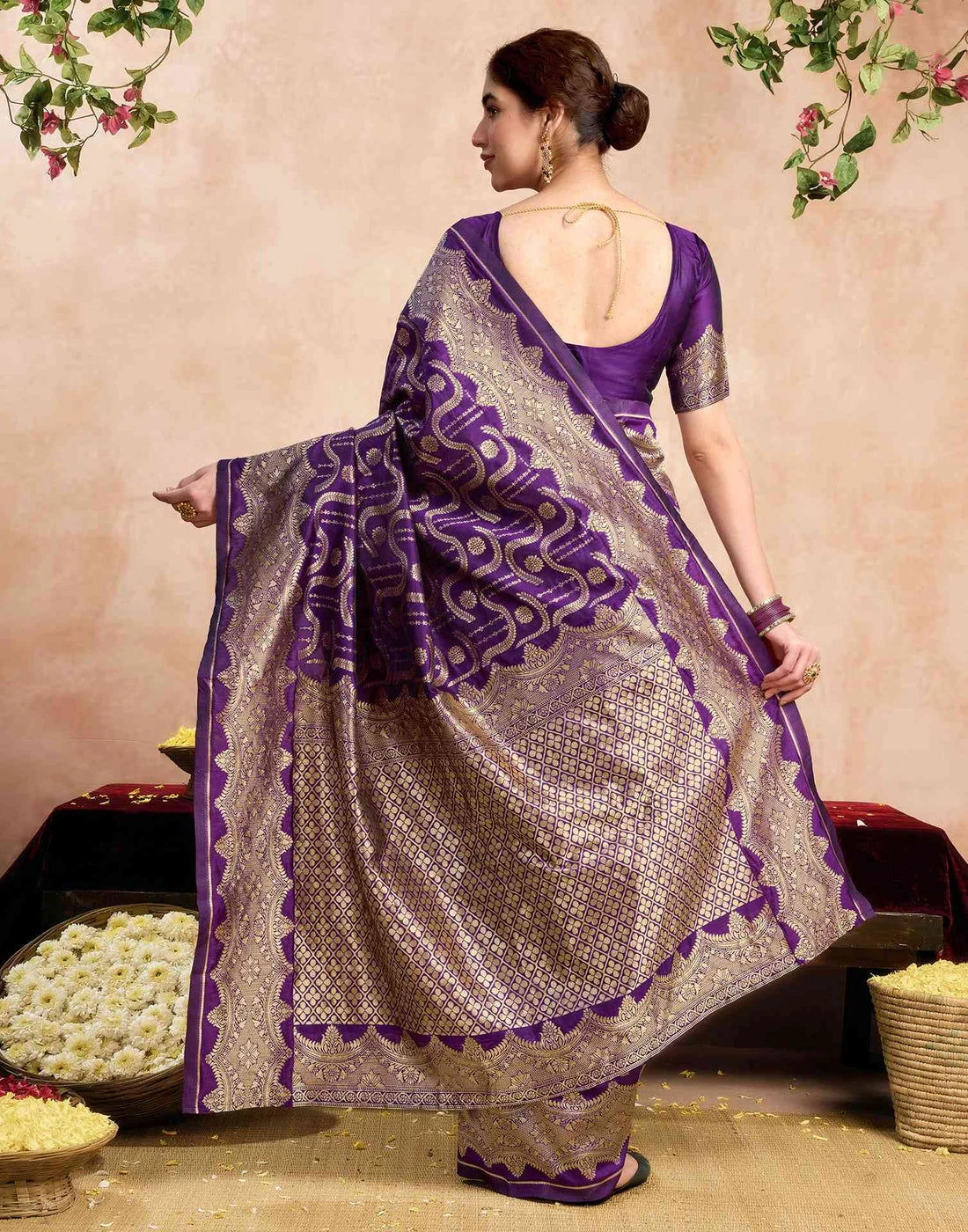 Sm Pari 229 Silk Woven Work Festival Saree Collection - Image 4