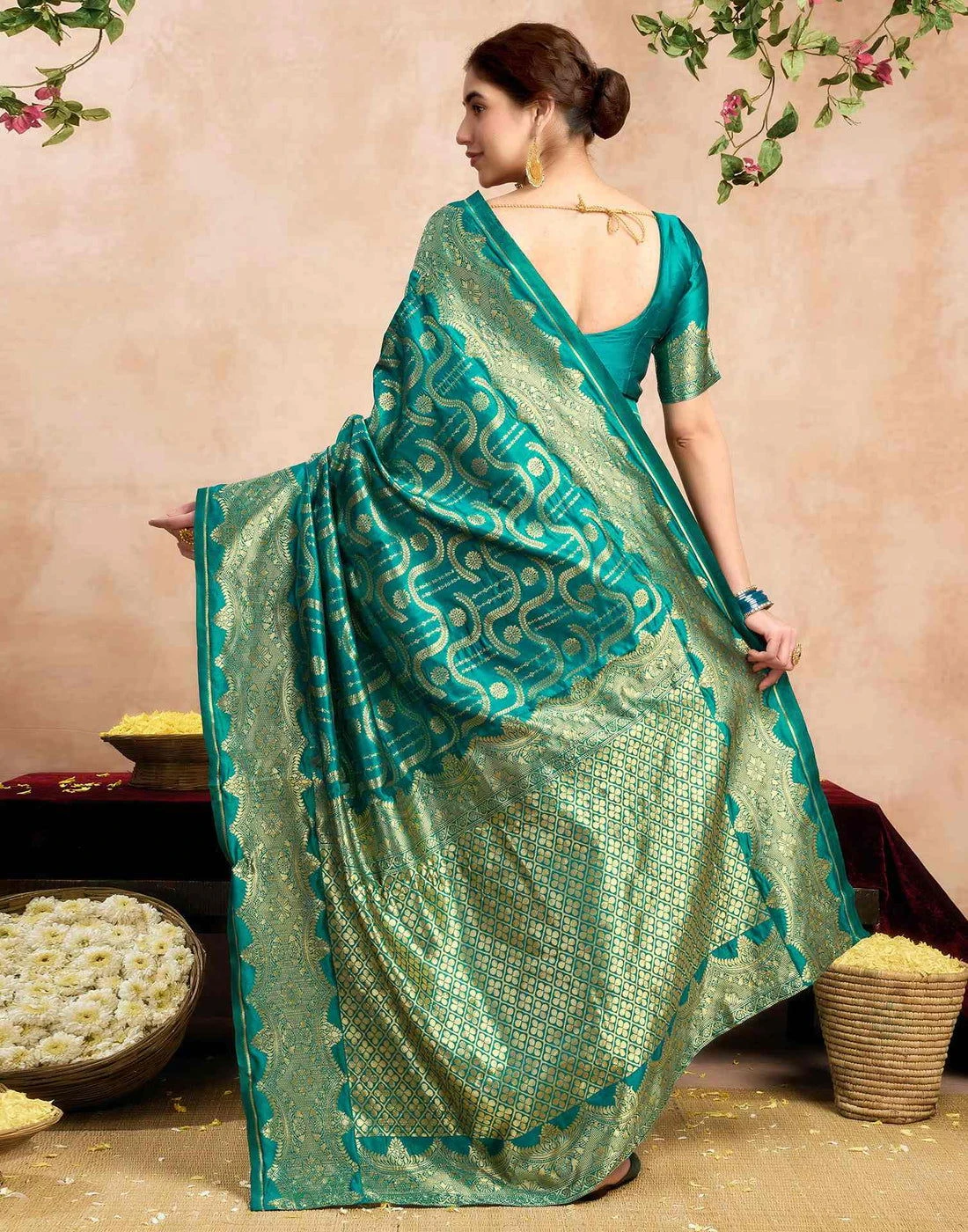 Sm Pari 229 Silk Woven Work Festival Saree Collection - Image 8