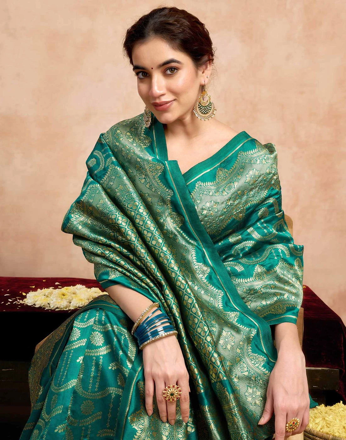 Sm Pari 229 Silk Woven Work Festival Saree Collection - Image 9