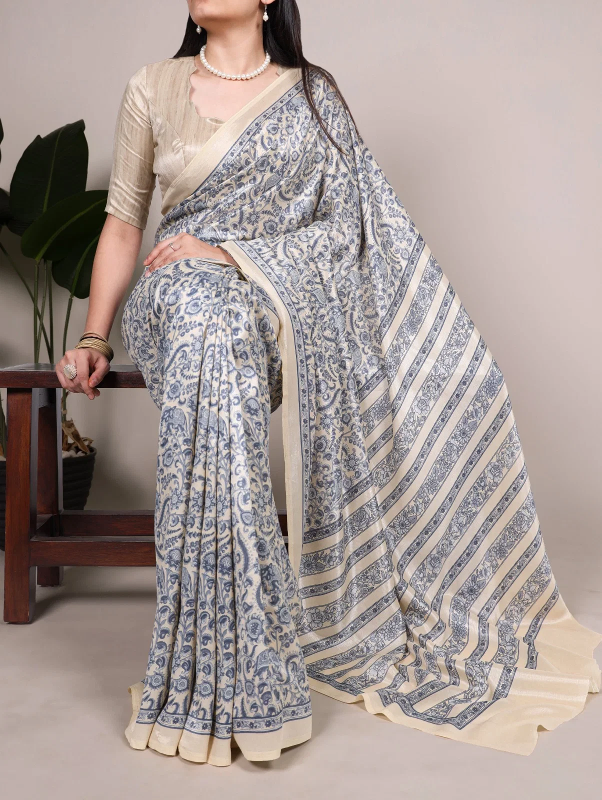 Taraa L 7014 Tasar Silk Printed Saree Collection