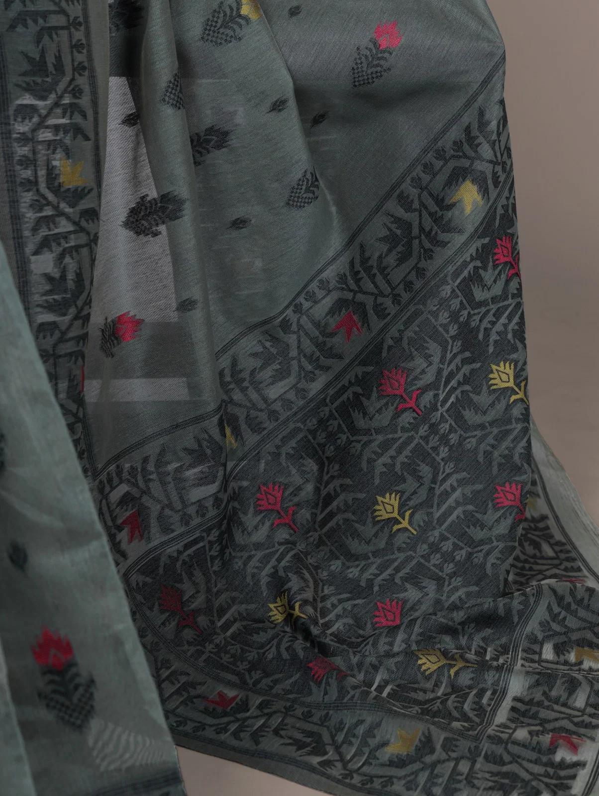 Taraa L 7415 Poly Cotton Thread Weaving Saree Collection - Image 7