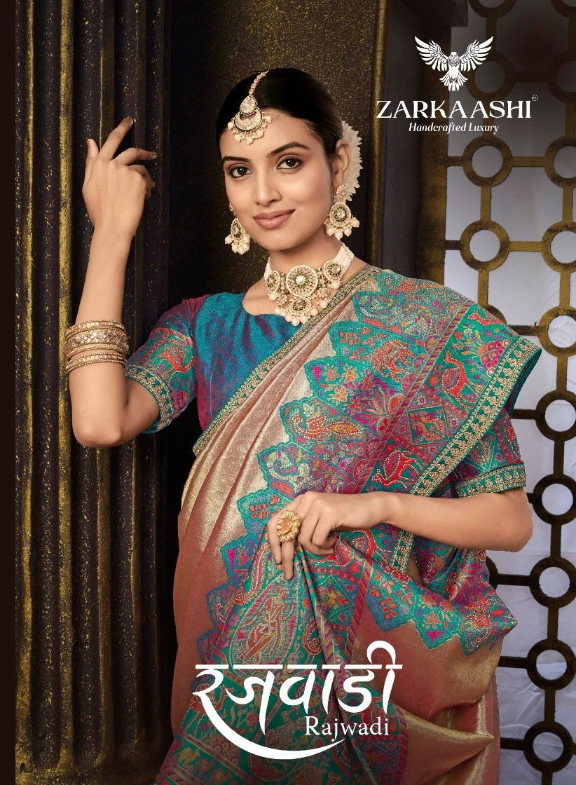 Zarkaahi Rajwadi Tissue Silk Designer Saree Collection