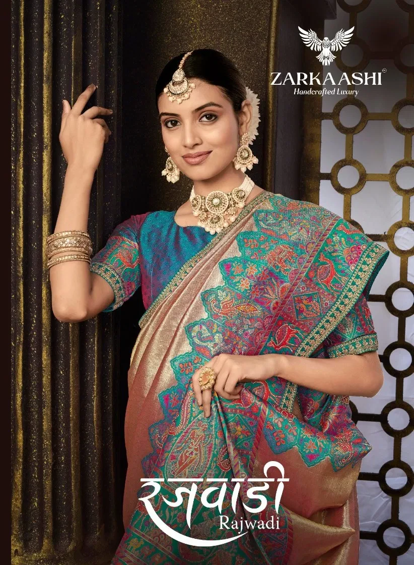 Zarkaashi Rajwadi Tissue Silk Designer Saree Collection