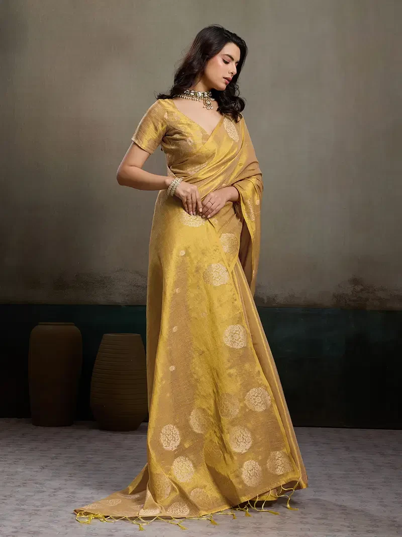 Ast Priyanshi Soft Tissue Silk Zari Worked Party Wear Saree Collection - Image 12