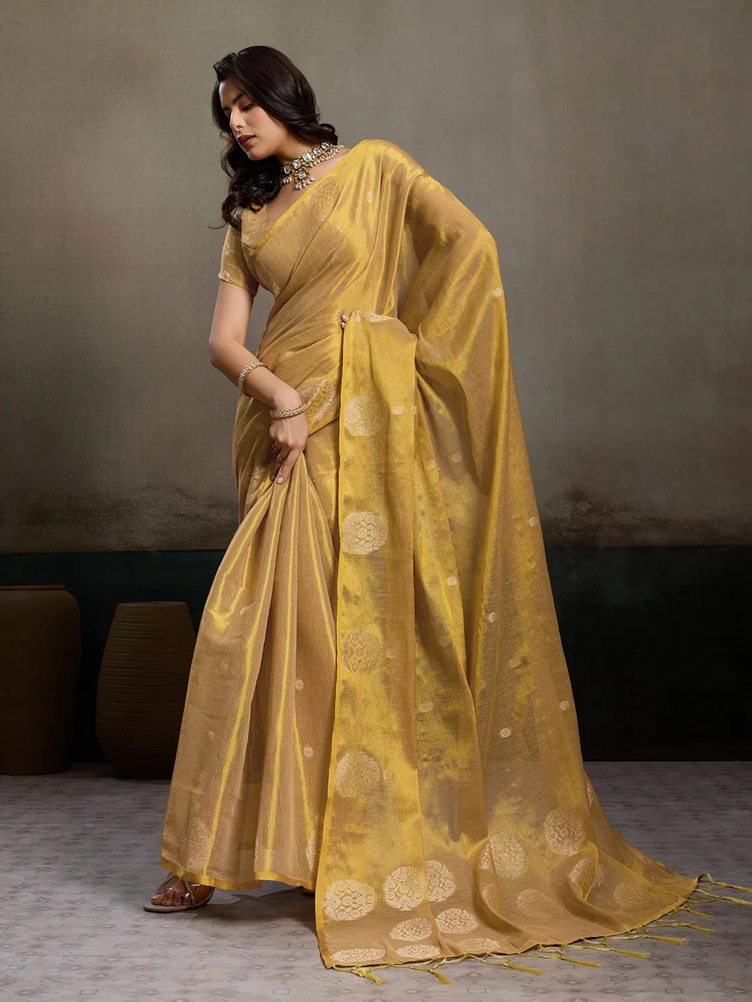 Ast Priyanshi Soft Tissue Silk Zari Worked Party Wear Saree Collection - Image 14