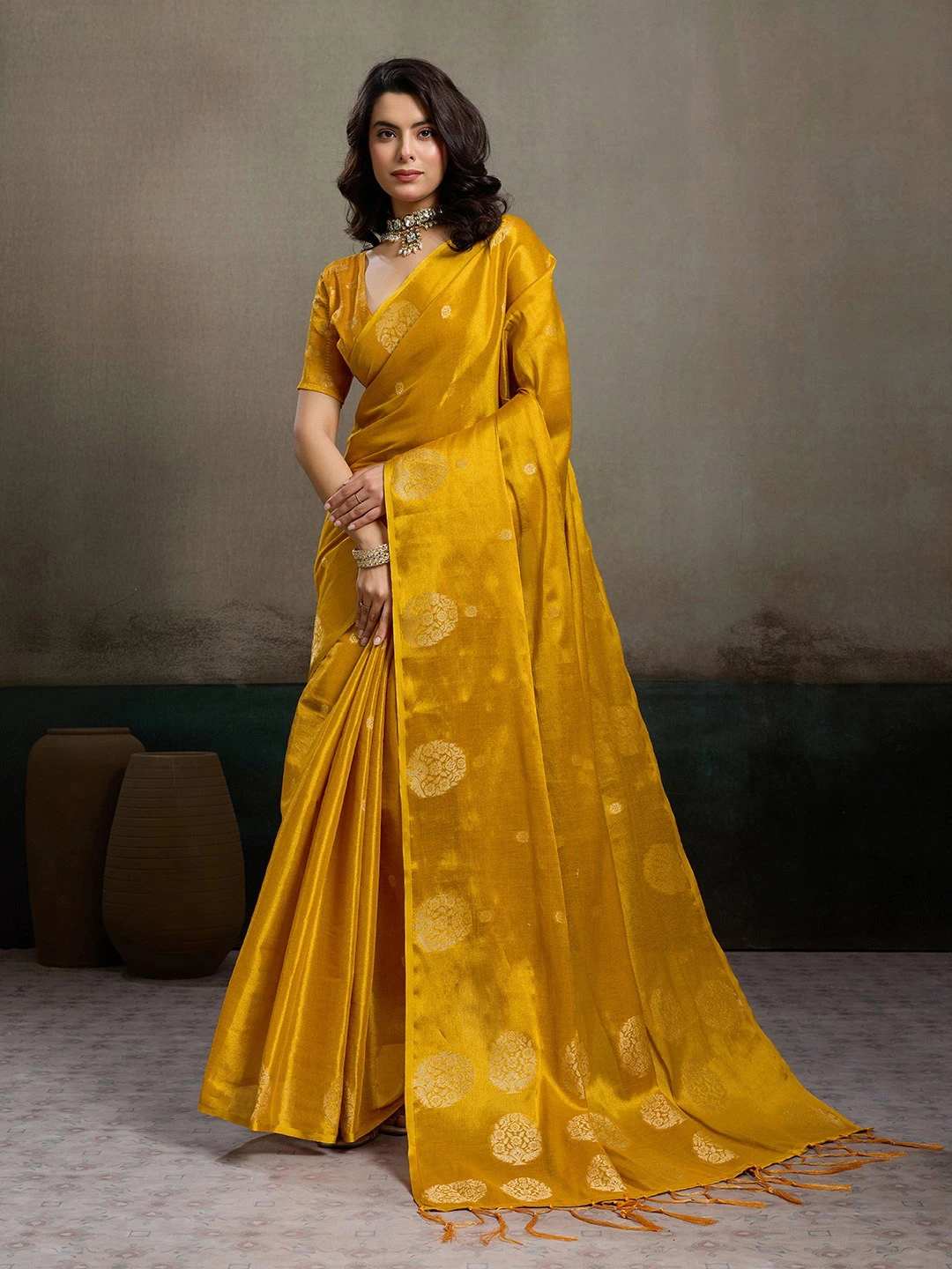 Ast Priyanshi Soft Tissue Silk Zari Worked Party Wear Saree Collection - Image 9