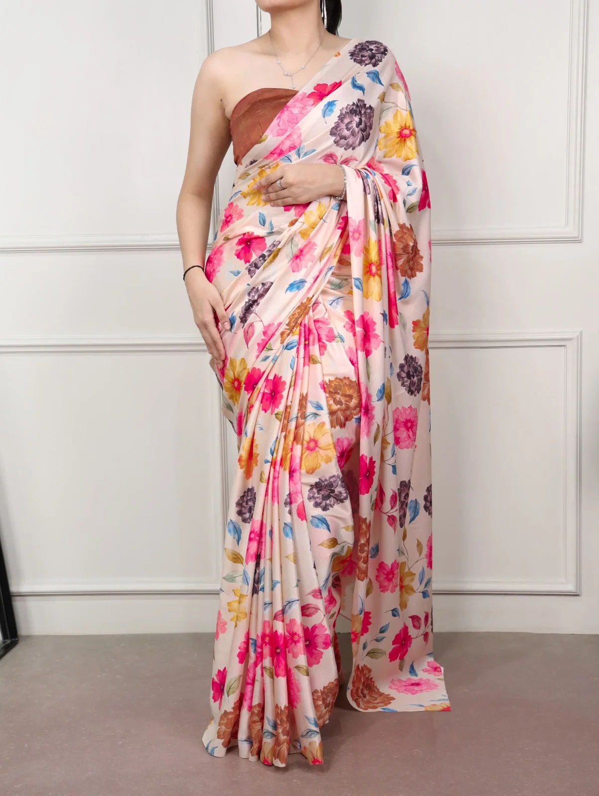 Taraa L 7001 Satin Silk Printed Party Wear Saree Collection - Image 16