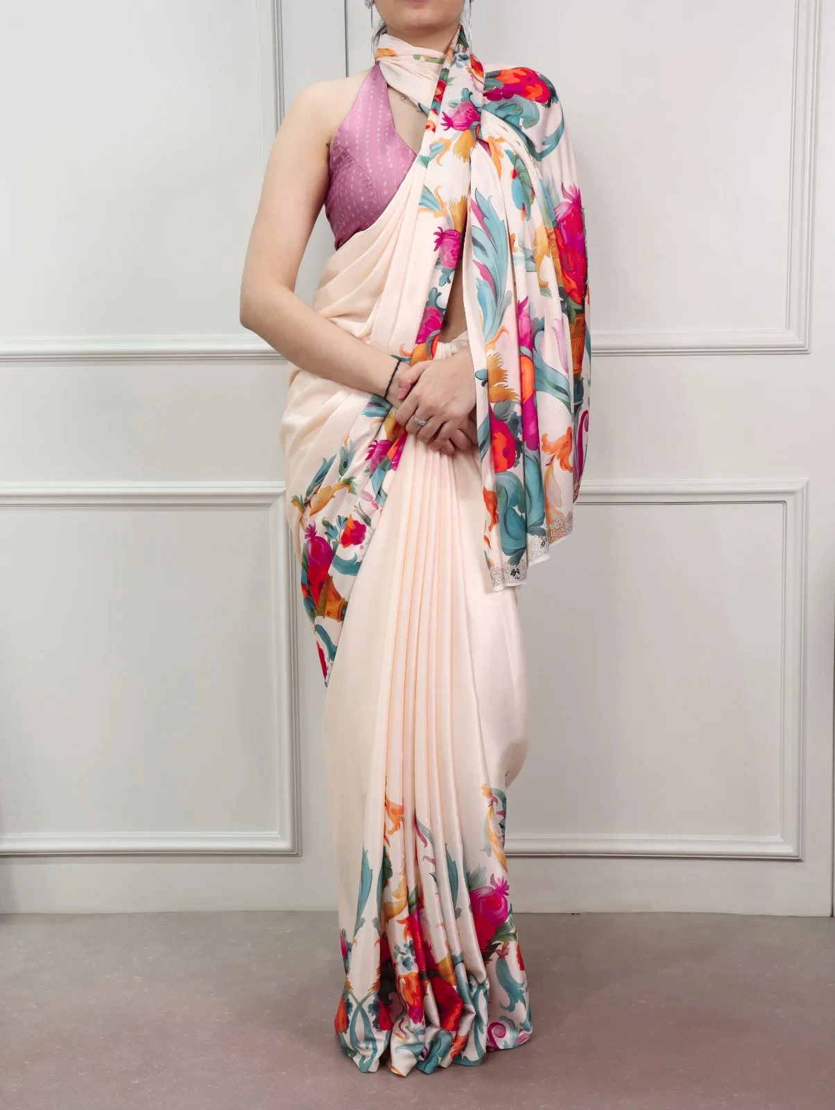 Taraa L 7001 Satin Silk Printed Party Wear Saree Collection - Image 2