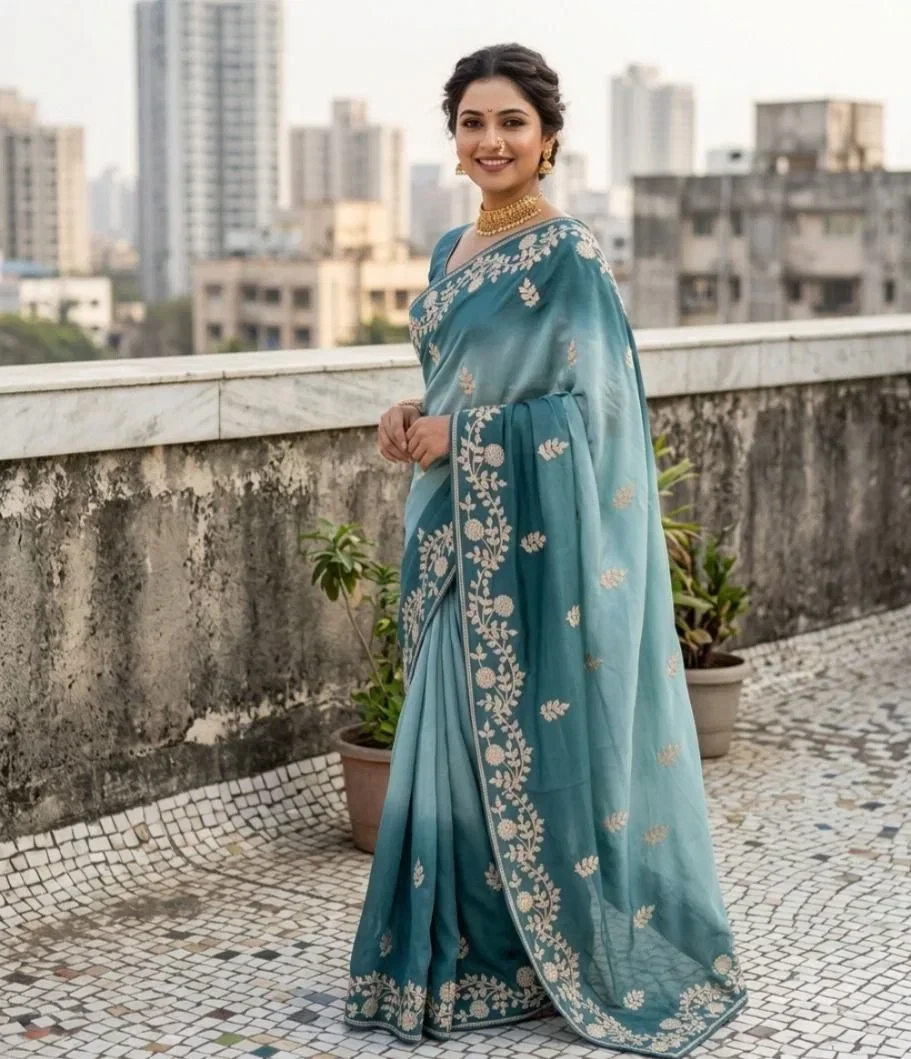 Vt 843 T Padding Chinon Silk Zari Thread Party Wear Saree Collection